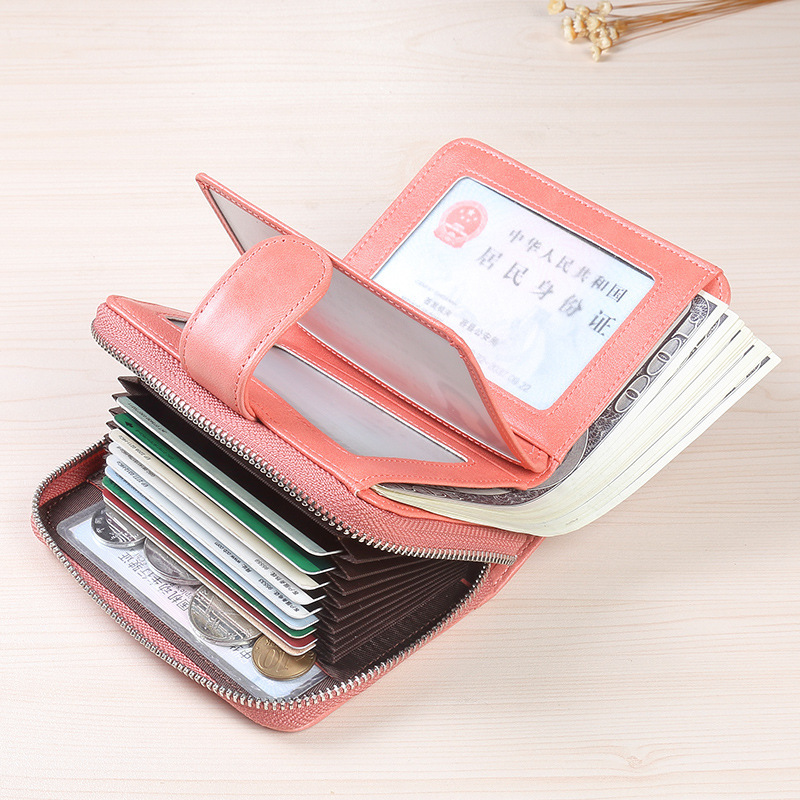 Bolso de Fiimanka, licencia de conducir de cuero para hombre, paquete todo en uno, tarjeta, billetera con múltiples posiciones de tarjeta de gran capacidad, multifuncional para mujer