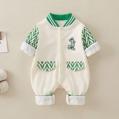 春季包屁衣嬰兒a類新生兒衣服寶寶保暖衣棉服小童外出服爬服批發