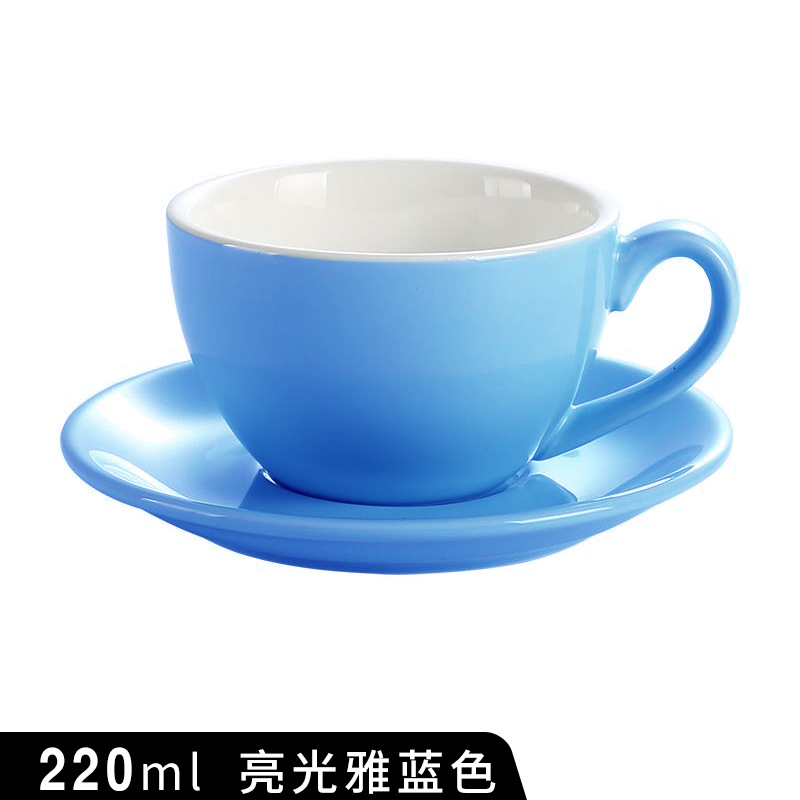 Taza de café de cerámica 220ml estilo europeo pequeño lujo capsicino Mocha taza italiana concentrada taza latte