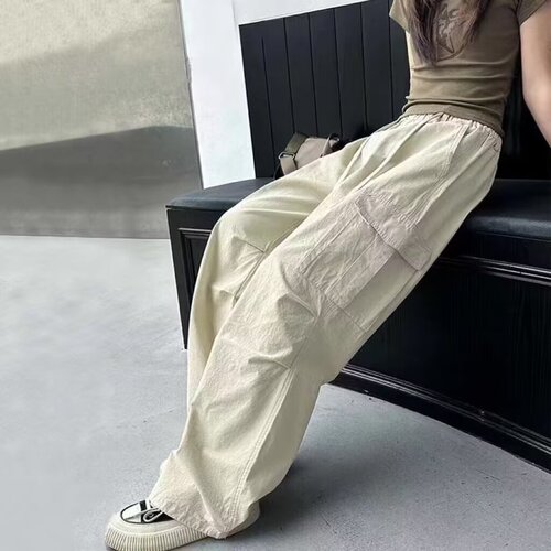 Children's Work Pants Summer Sports Pants 2025 Big Kids Wide Leg Pants Children Spring and Autumn Casual Girls Pants