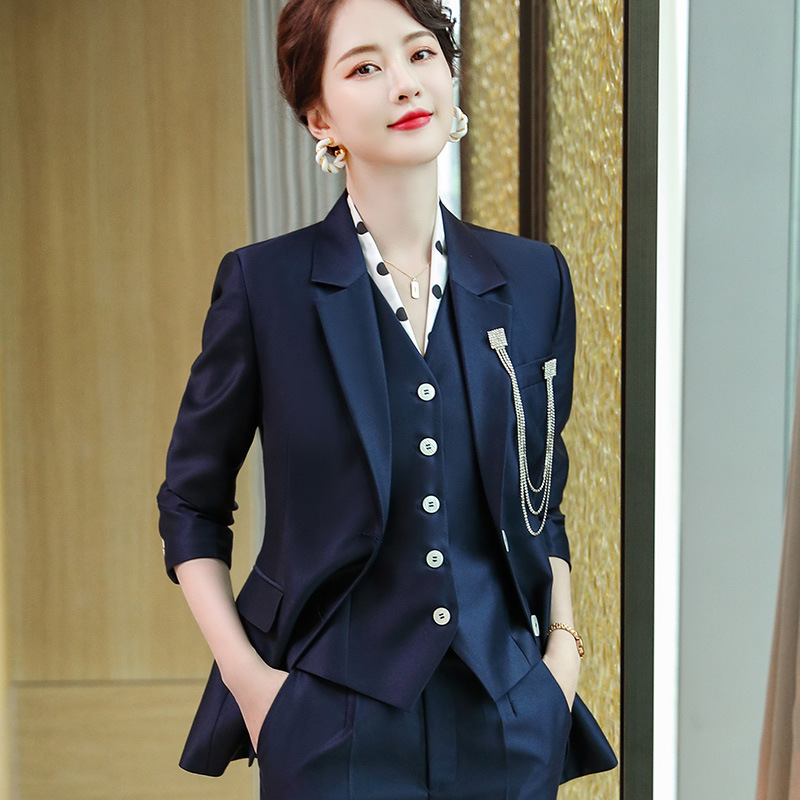 高级感休闲西装外套女春秋冬英伦时尚气质女神范高端职业西服套装