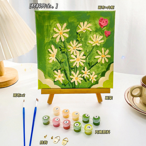 DIY digital landscape oil painting decorative painting handmade toys hand-painted coloring acrylic paint landscape oil painting wholesale