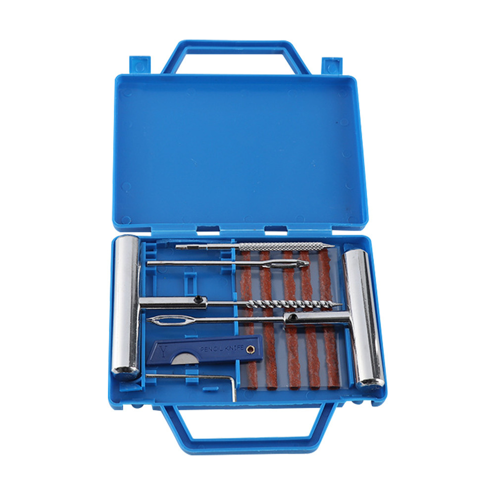 Car Motorcycle Tubeless Tire Repair Tool Kit Emergency Puncture Repair