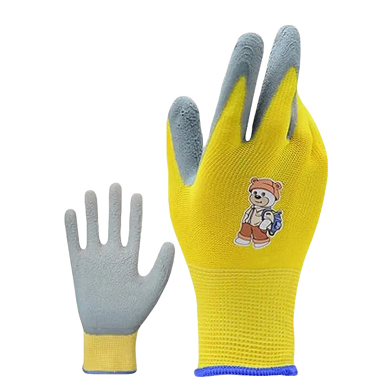 Protección de seguridad para niños, guantes de protección laboral, tira y afloja, transpirable y antideslizante, guantes de clase de trabajo para estudiantes