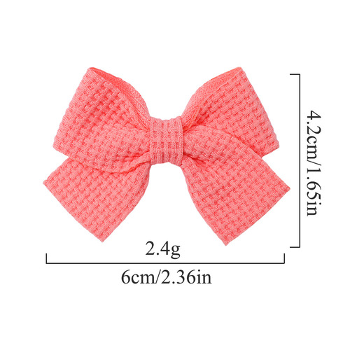 Girl Corn Kernel Hair Pin with Children's Butterfly Bow Hair Clip, Solid Color Princess Hair Accessory A190