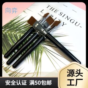 Flat Nylon Hair Oil Painting Brush Set Art Painting Brushes Manufacturer Wholesale Student Studio Paint Brushes Hot Sale