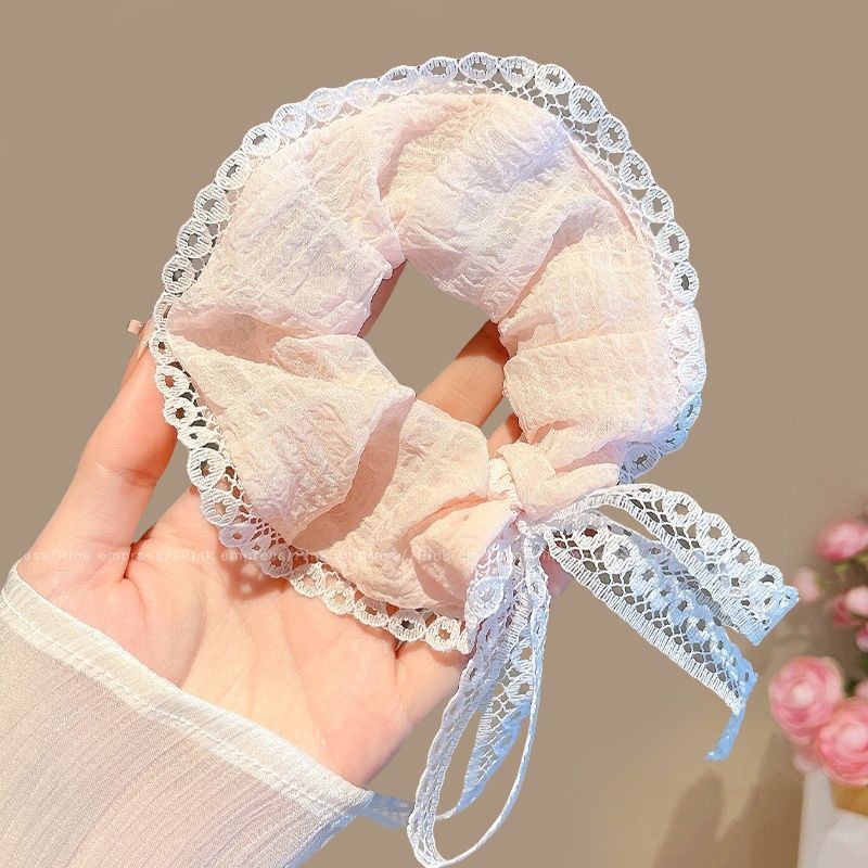 2026 nuevo anillo de cabello grueso de cola de caballo collar de cabello collar de cabello collar de cabello gran bolas de cabello correa de leather towel de cabello