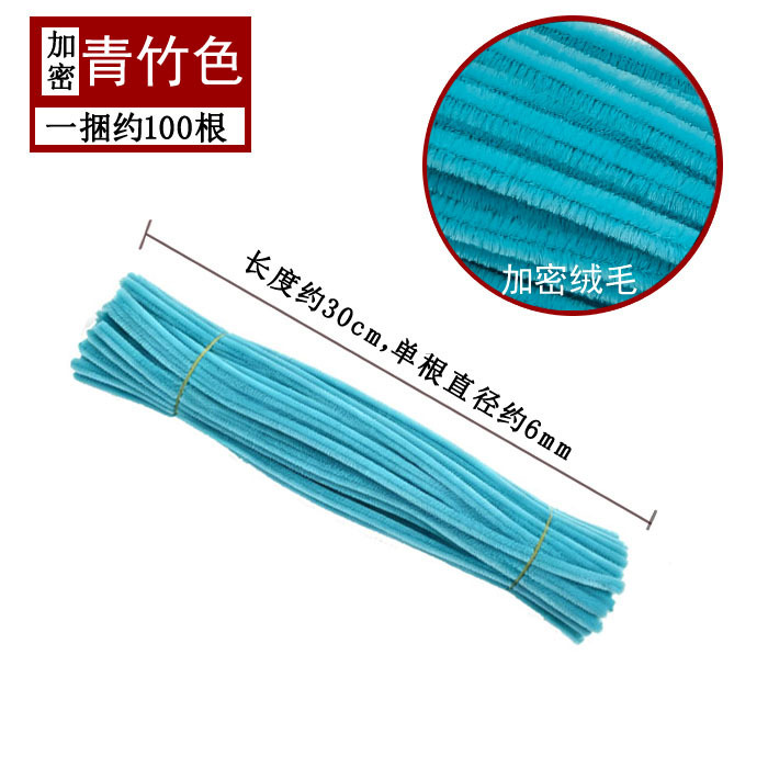 Varillas de felpa encriptadas de 42 colores, tiras para raíces de cabello, materiales populares para ramos hechos a mano, fabricante de varillas de felpa.