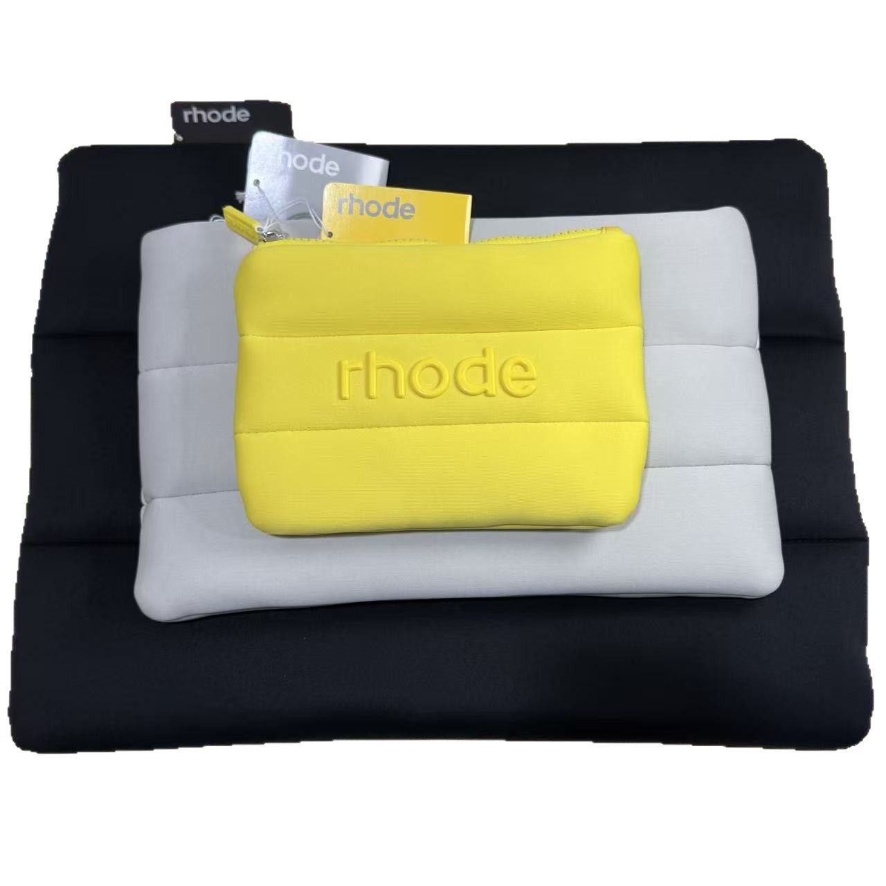 Rhode Hailey, bolsas de maquillaje, bolsas de viaje, bolsas de maquillaje de piel, bolsas de maquillaje