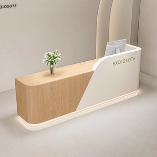 Beauty Salon Bar, Hair Salon, Baking Paint Front Desk, Clothing Store, Oral Clinic, Light Luxury Reception Desk, Training Cashier Desk