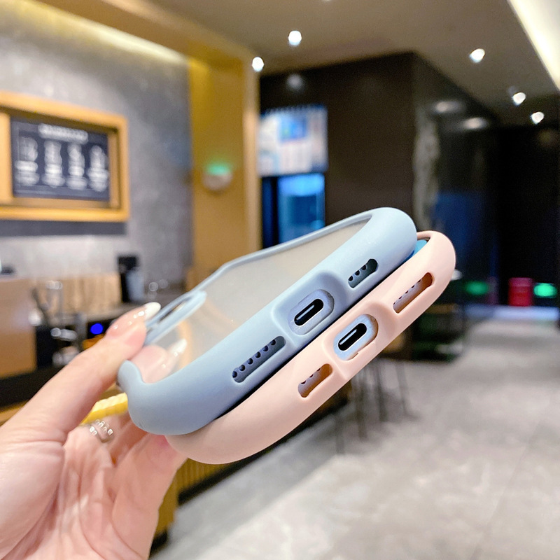 适用iPhone16promax手机壳猫耳朵华为/苹果14透明亚克力防摔纯色|undefined
