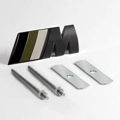 Body sticker: Center Grille Standard 156 Series 7 - black-background-white-black-bar-zhongwang-standard-with-screws