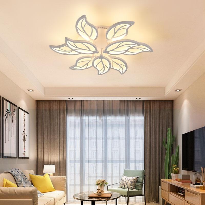 LED pétalo lámpara de techo moderno simple moda cálida sala de estar dormitorio comedor estudio lámpara de techo