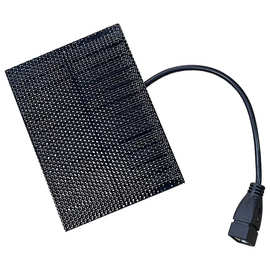 5W便携太阳能充电板 户外电源多晶硅便携应急能源光伏板