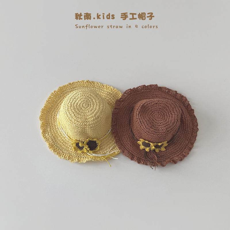 Children's summer sun hat solar-powered handmade