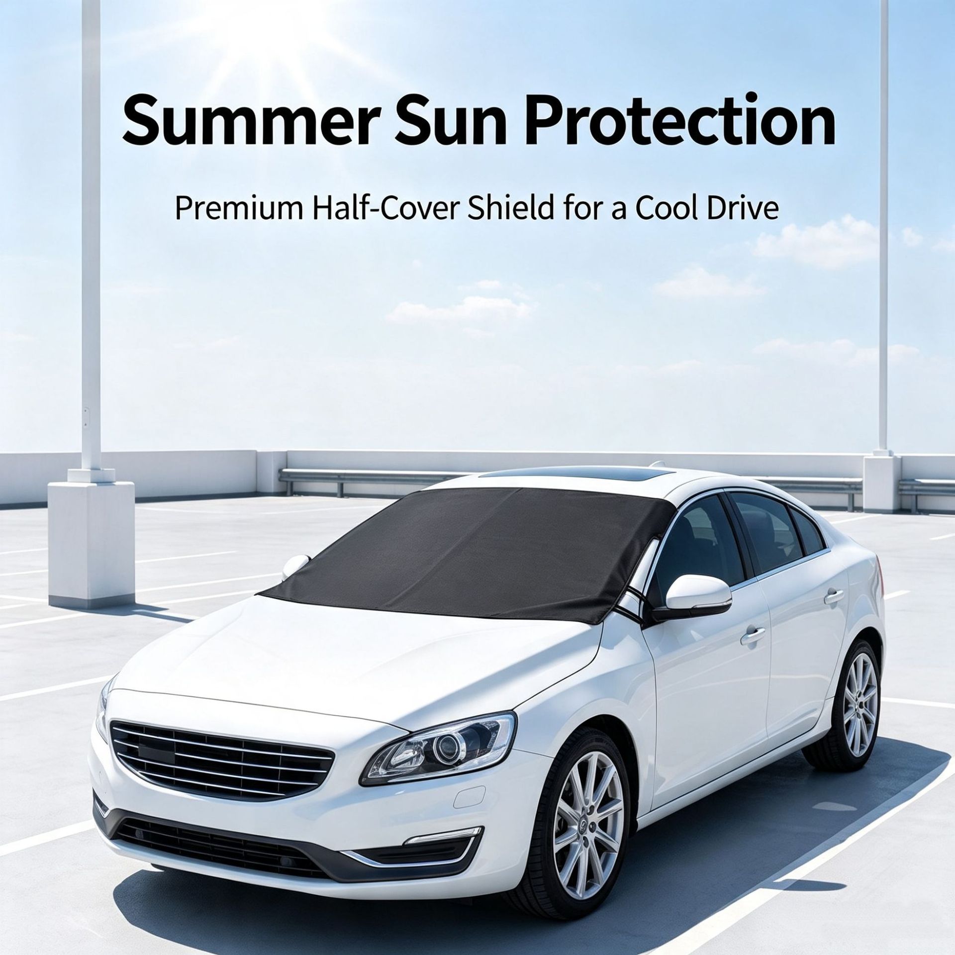 600D Oxford cloth car snow cover for front windshield, anti-snow, anti-freeze, anti-frost, winter car cover, summer sunshade