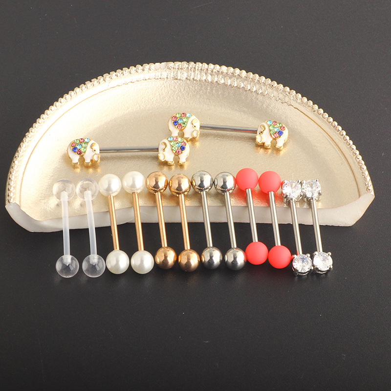 16G labret stud size and finish detail