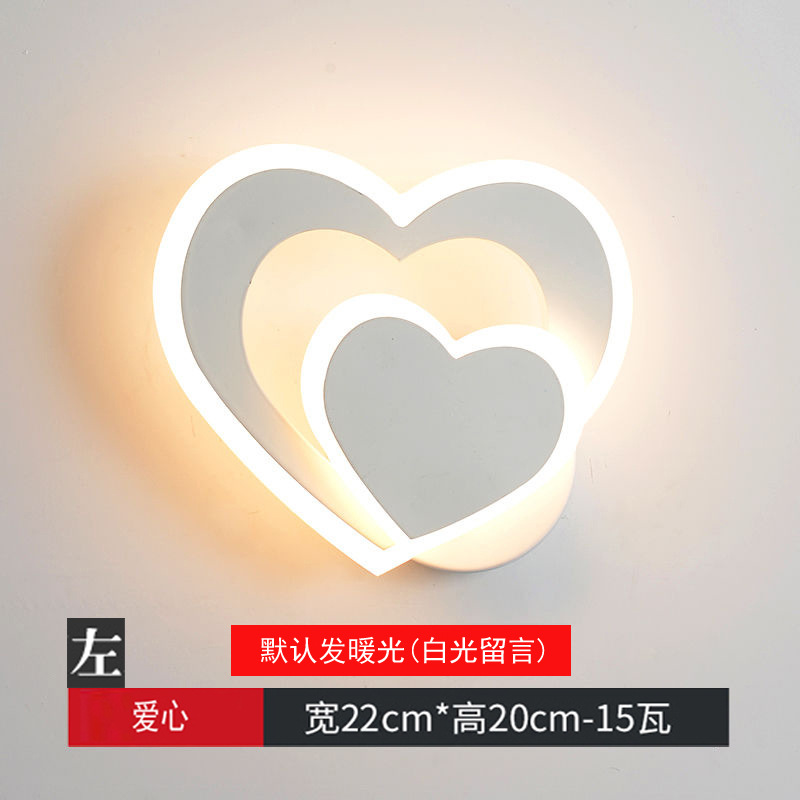 Luz de pared roja de aluminio de fondo sala de estar de barra creativa dormitorio brillante geométrica redonda nórdica simple lámpara de pared atrás