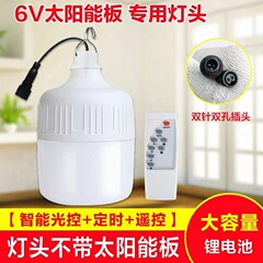 太阳能灯泡单卖6v通用充电应急照明摆摊露营户外庭院球泡不带板