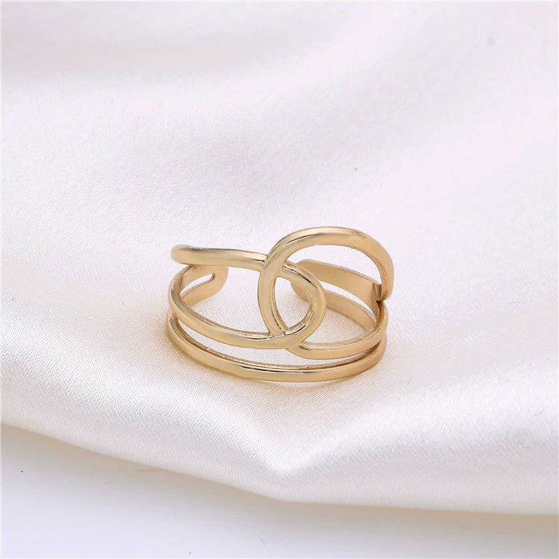 Fashionable ring for men and women, adjustable accessory, European style, Birthday gift