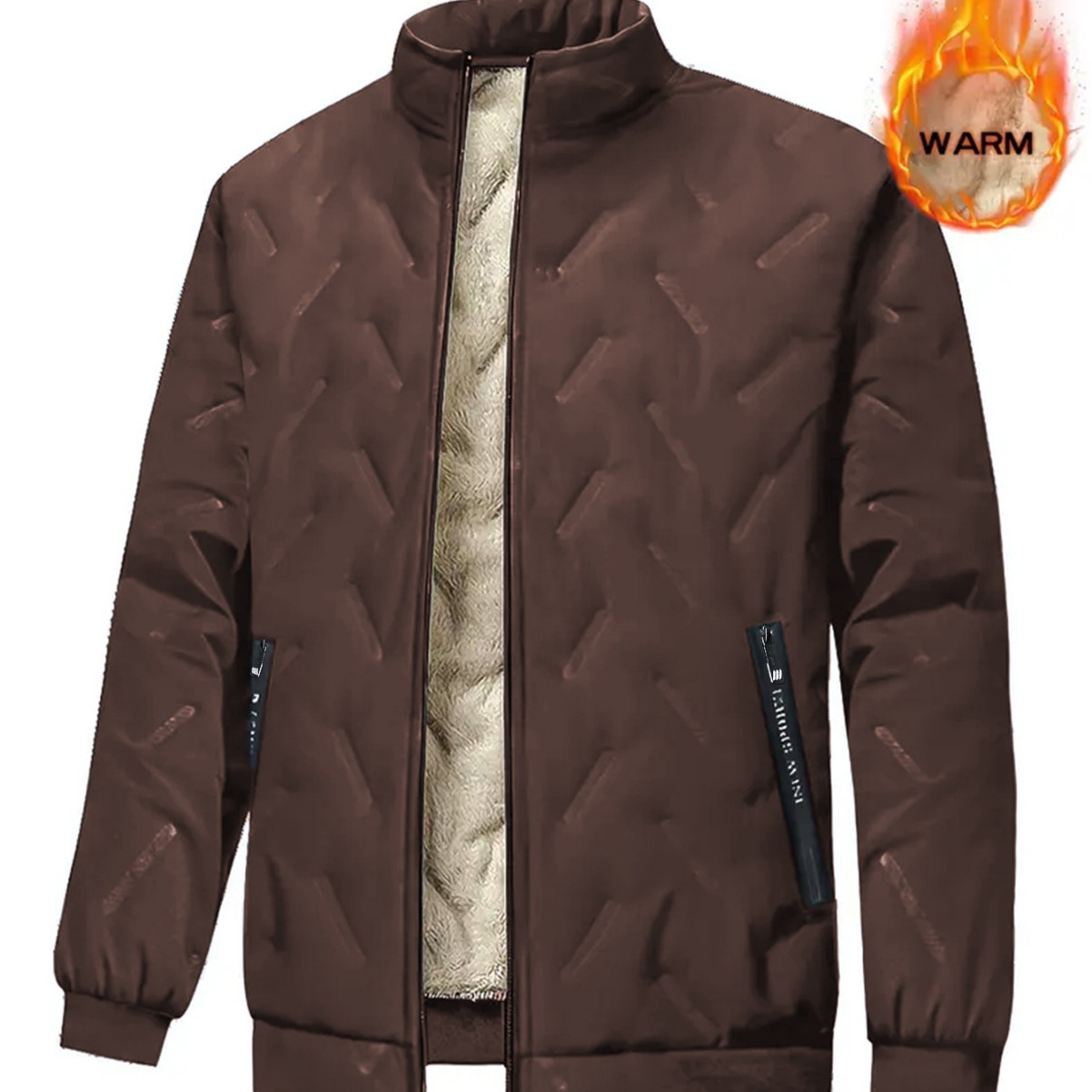 Cross-border foreign trade ready-to-ship stand-collar jacket, American-style light luxury casual sports hooded cotton coat, unisex business clothing