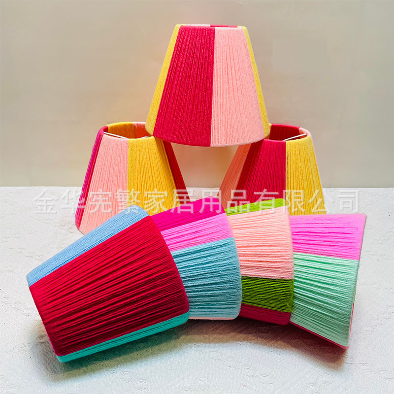Creativo a mano bolsas de lana lámpara de cabecera lámpara de escritorio lámpara de pared lámpara de pared lámpara de pared cubierta redonda lámpara moderna