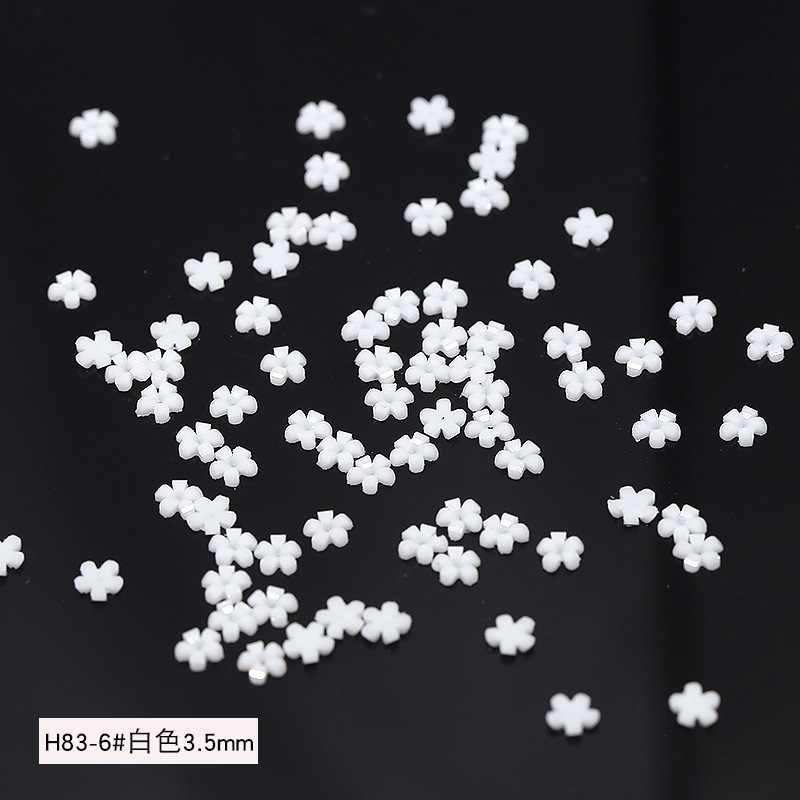 H83-6 # 흰색 3.5mm 100