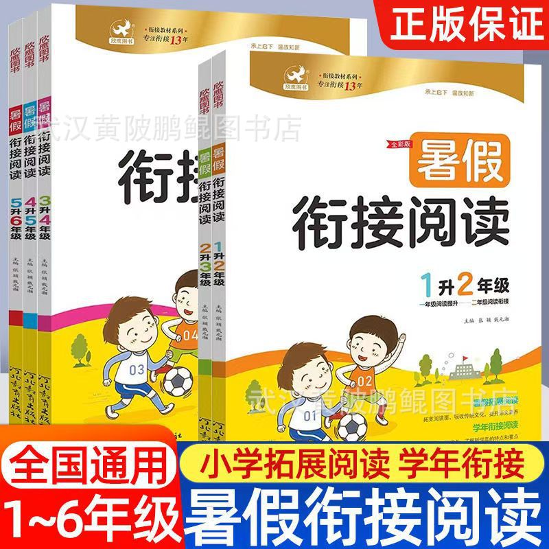 欣鹰图书暑假衔接阅读小学一二三四五年级12345一升二升三四升五