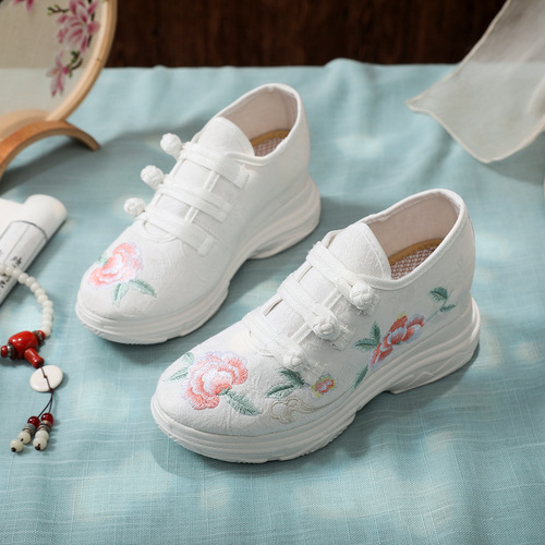 Chinese folk dance shoes hanfu qipao tang suit boots canvas shoes embroidered shoes more old Beijing cloth shoes white shoes sneakers ancientry