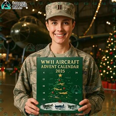 2025跨境WWII Aviation Warbirds Aircraft 2025 Advent Calendar