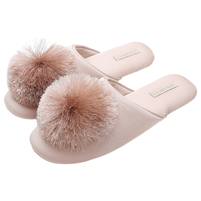 春秋の薄い綿のスリッパの女性の室内の家庭の柔らかい底の静音の寝室の木の床の軽い贅沢な家庭用の月子の靴の秋冬