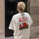 White Short-sleeved T-shirt Women's Cotton 2025 New Style Hot Summer Shoulder Design Sense American Half-sleeved Loose Top