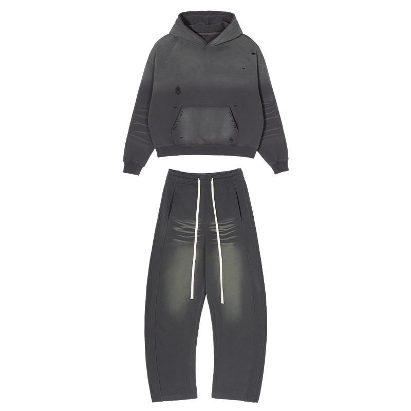 ETAI ropa de hombre otoño y invierno, estilo americano relajado, casual, camiseta de peluche, moda para hombres, set con capuz image 7