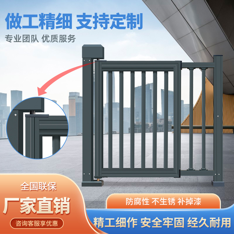 电动广告门庭院小门小区智能全自动人行通道栅栏门人脸识别系统