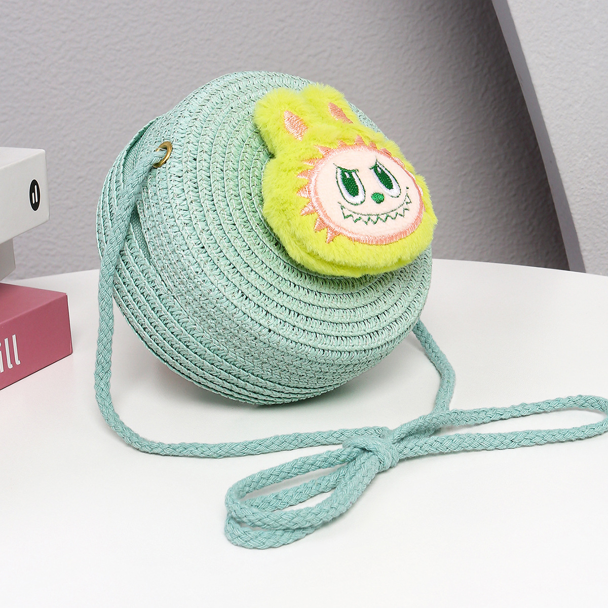 민트그린 라운드백 + 형광천