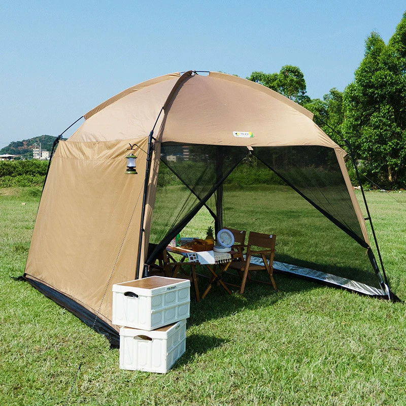 [Большой козырек от солнца] Moqi уличный солнцезащитный козырек, пергола, солнцезащитный козырек для нескольких человек, солнцезащитный козырек для рыбалки, пергола, уличная сетка