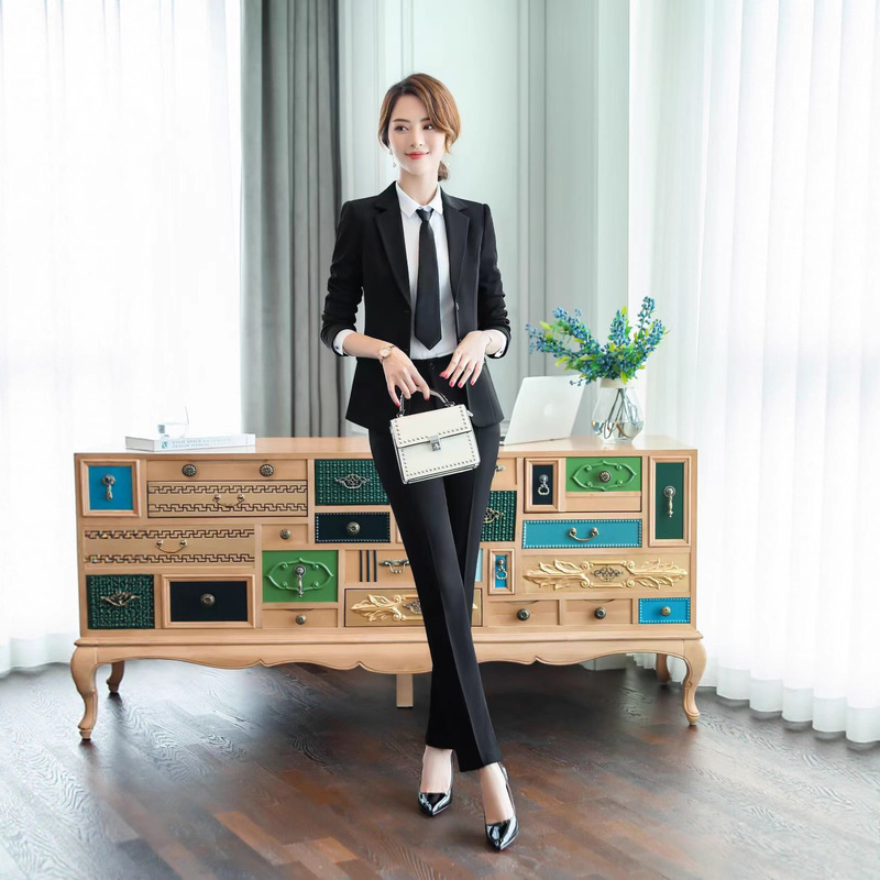 New Style Women's Suit Set, Fashionable Three-Piece Set, Korean Style Slim Fit Women's Suit Jacket for All Seasons, Elegant Formal Wear for Work New Style Women's Suit Set, Fashionable Three-Piece Set, Korean Style Slim Fit Women's Suit Jacket for All Seasons, Elegant Formal Wear for Work