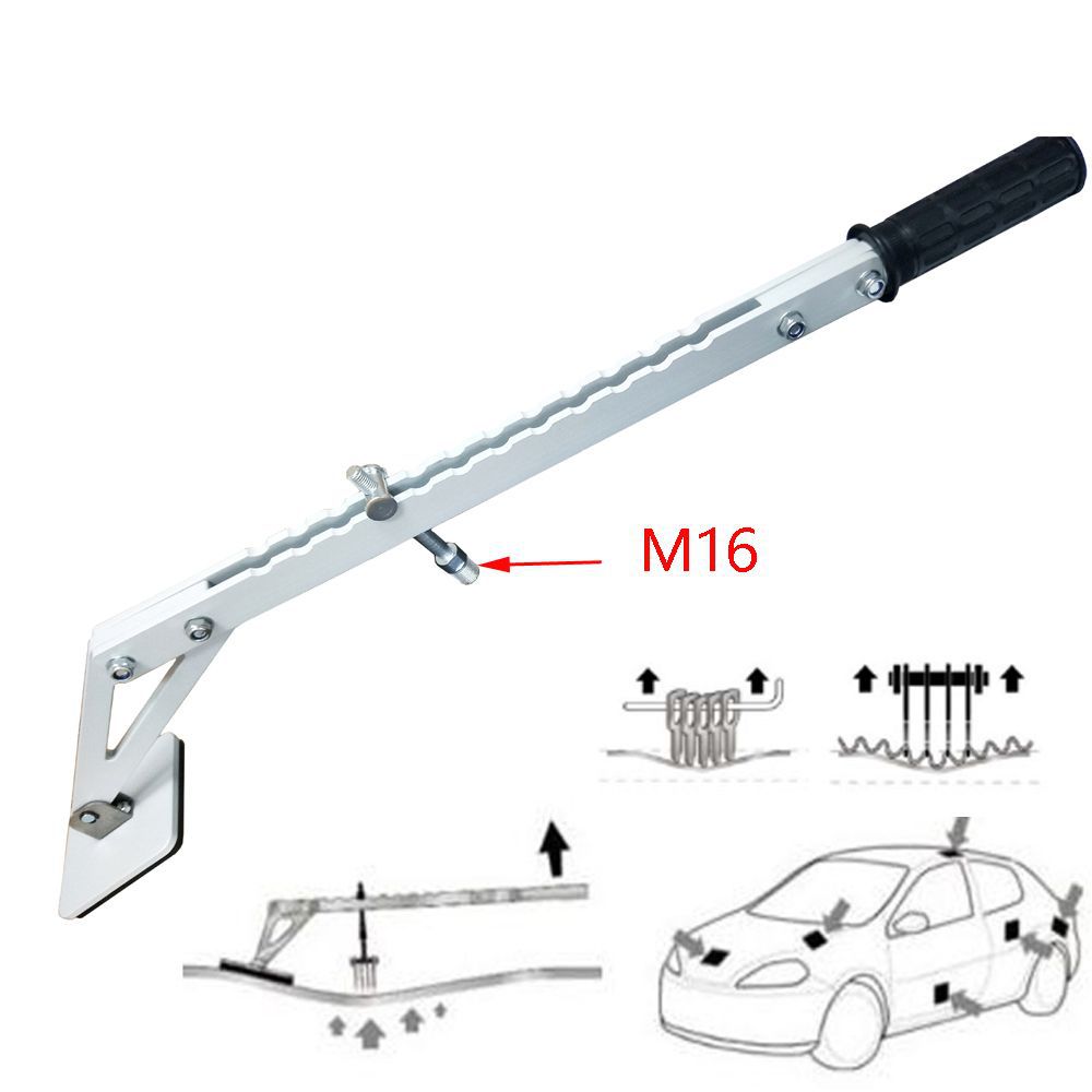 Car body maintenance concave-convex concave repair bracket single point support arm drawing rack seamless sheet metal paint-free