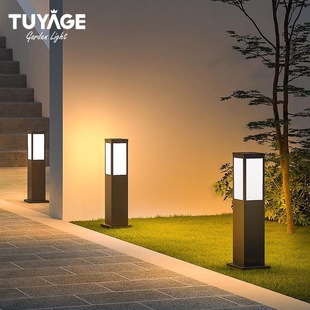 Tuya Solar Lawn Lamp Outdoor Courtyard Lamp Led Waterproof Lawn Lamp Landscape Lamp Garden Modern Simple