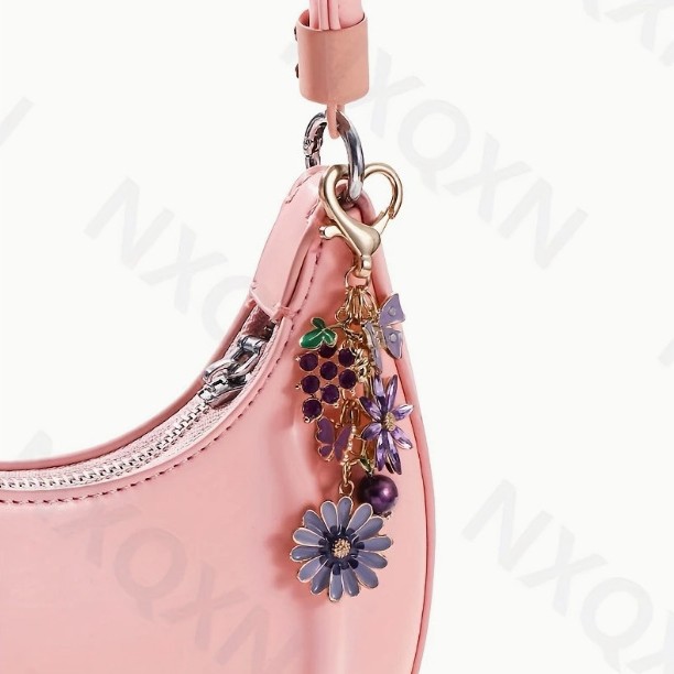 Cute mobile phone, pendant, accessory, keychain, flowered