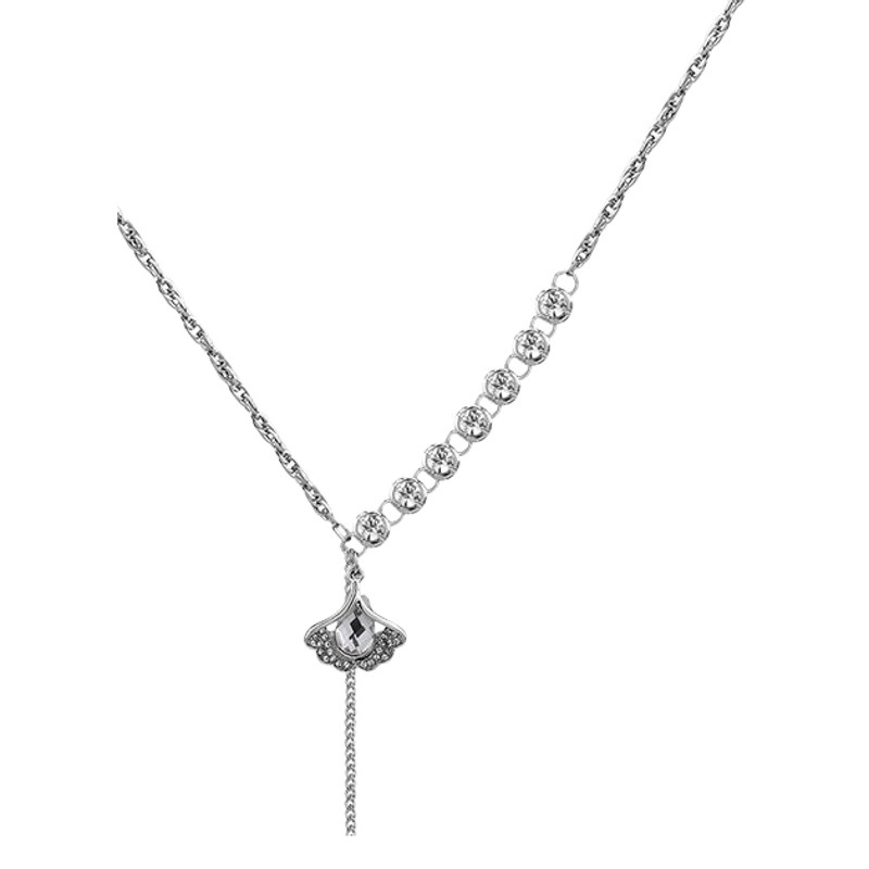 Luz de lujo nicho de diamante incrustado collar largo personalizado de moda diseño único Otoño e Invierno suéter Cadena de accesorios de alta calidad collar