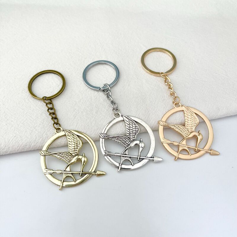 European and American Fashion Creative Bird Logo Badge Keychain Men's and Women's School Bag Pendant Manufacturer Direct Sales Accessories Hanging Jewelry