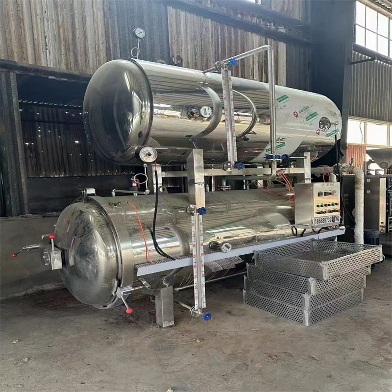 出售二手双层不锈钢高温杀菌设备 多功能双层水浴式 回收