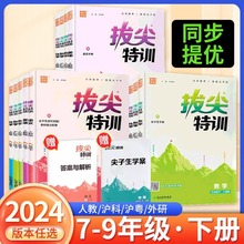 2024新版拔尖特训初中必刷题教材同步训练尖子生学案题库思维训练