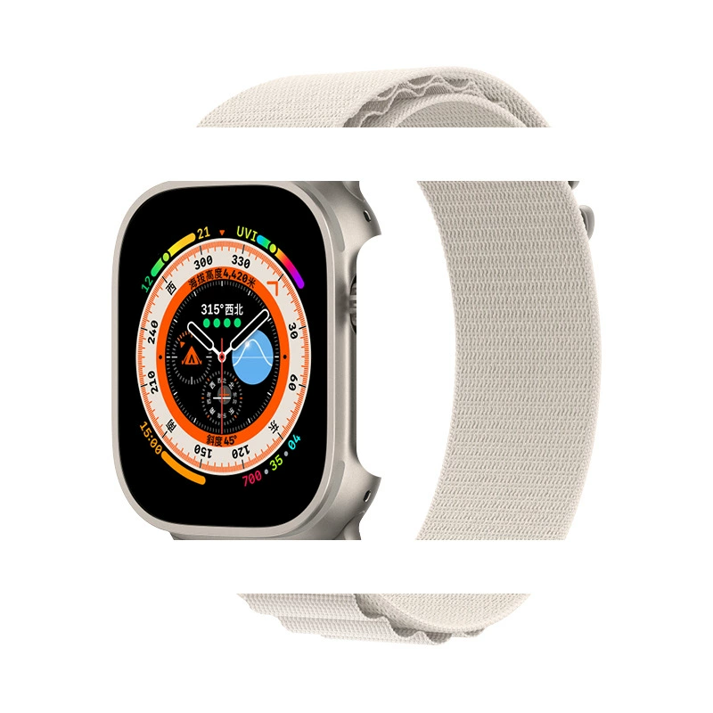 The new model is suitable for AppleWatch Ultra strap 6/7/8/SE nylon woven Apple alpine back ring strap