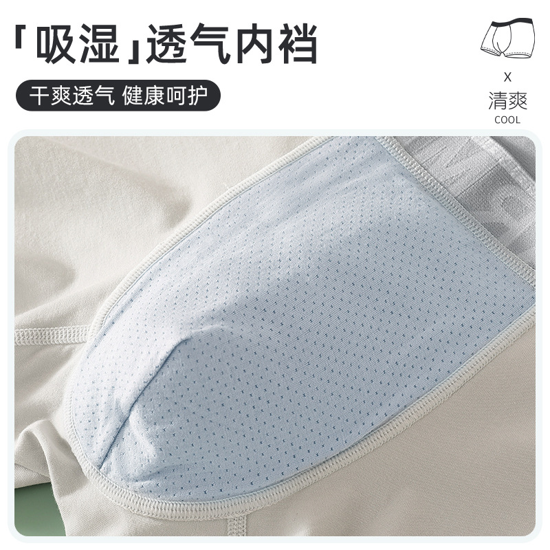 Ropa interior de los hombres modal algodón boxer shorts juventud inconsútil deportes transpirable más tamaño boxer shorts cabeza ropa interior