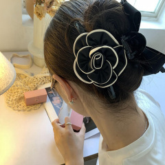 高品質ツバキの花 ~ AB面はシンプルな髪をつかんで高級な髪をつかんで、後頭部は韓国の髪飾りを整えます。