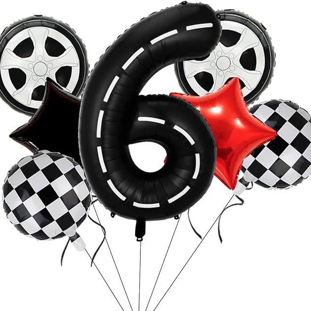 Casco neumático rayas digitales combinación de globos 40 pulgadas decoración de fiesta de cumpleaños infantil digital venta caliente transfronteriza image 12