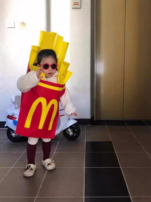 韓国insハロウィーン子供服幼稚園衣装舞踏会ショー衣装男女の子ポテト服|undefined