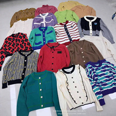 工厂一手货源女装秋季开衫毛衣批发便宜外套服装地摊针织衫